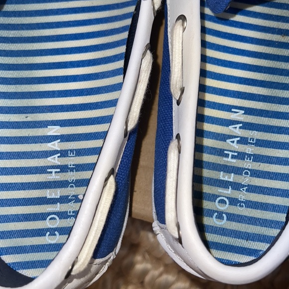 Cole Haan men canvas boat shoes 8M - Picture 12 of 12